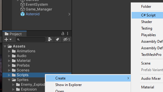 Create new Script